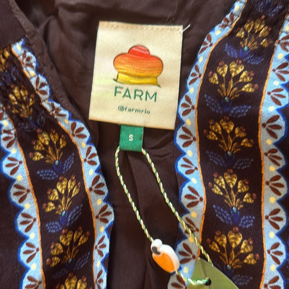 FARM Rio Floral Wrap Mini Dress SM - Picture 10 of 15